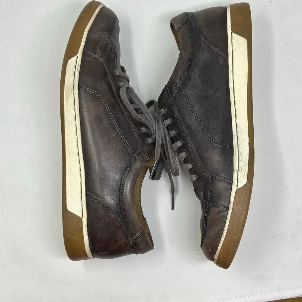 Cole Haan Vartan Sport Oxfords Leather Sneakers Mens Sz 10 Ironstone Brown Gray